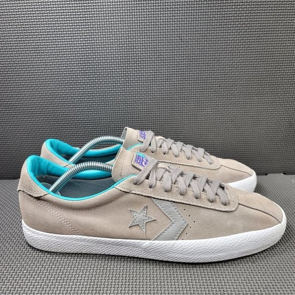 Mens Sz 10.5 Grey Converse Cons Break Point Sneakers - Picture 1 of 8